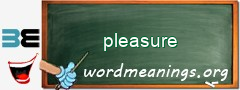 WordMeaning blackboard for pleasure